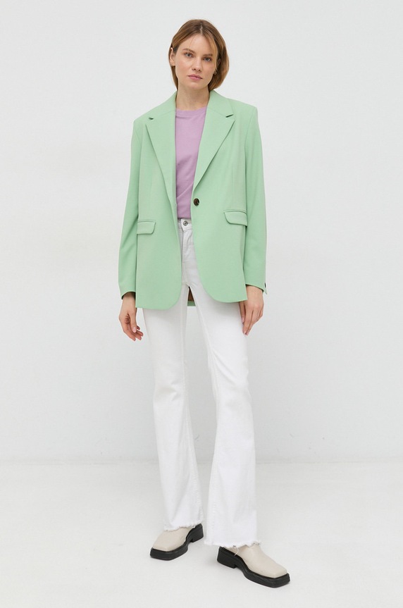 Samsoe Samsoe marynarka F21100157 zielony SS25