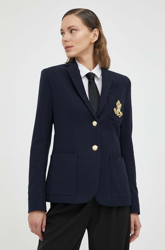 Sako Lauren Ralph Lauren bez uzorka mornarsko plava 200797305005