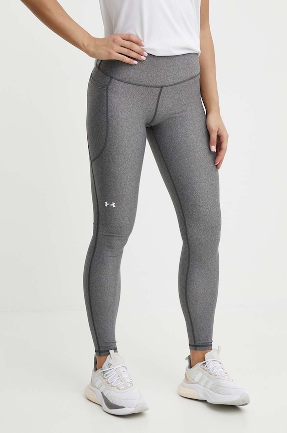 Κολάν προπόνησης Under Armour HG Armour HiRise με ελαστάν γκρί 1365336
