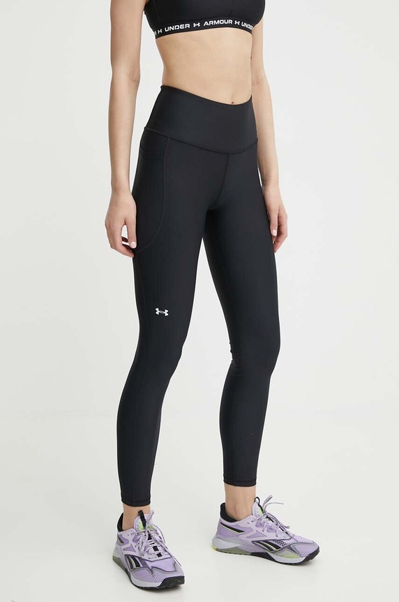 Κολάν προπόνησης Under Armour HG Armour HiRise με ελαστάν μαύρο 1365336