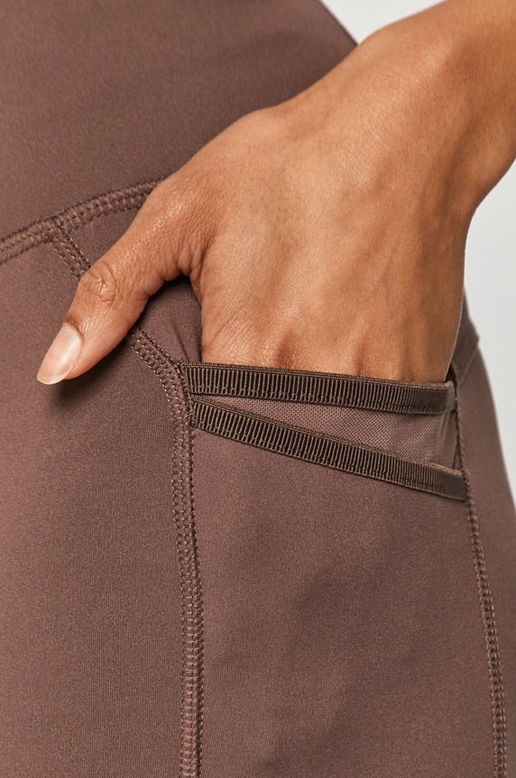Columbia legginsy sportowe Windgates Eu Ii brązowy 1981561
