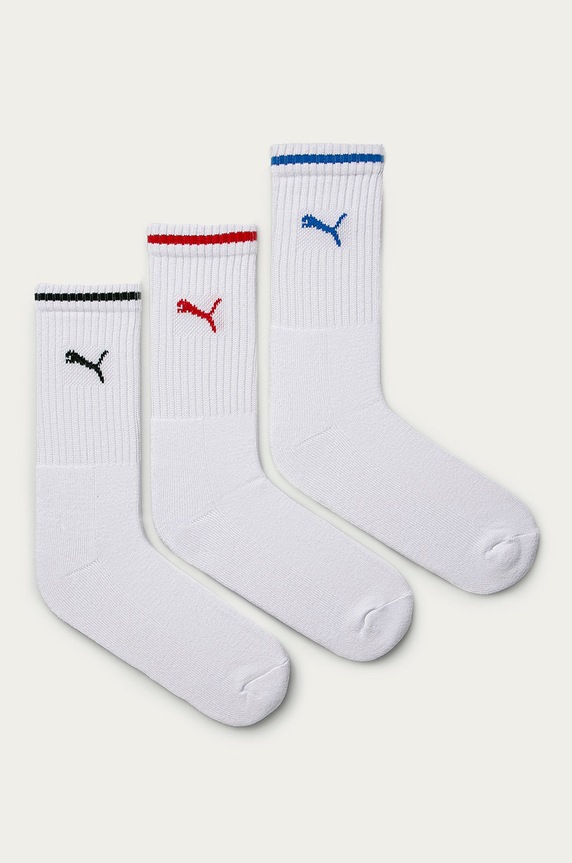 Puma zokni (3 pár) 907941.D hosszúszárú zokni fehér 907941.D