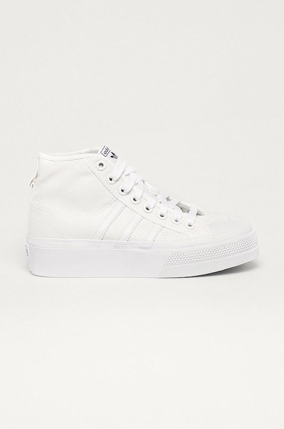 Πάνινα παπούτσια adidas Originals συνθετικό λευκό FY2782