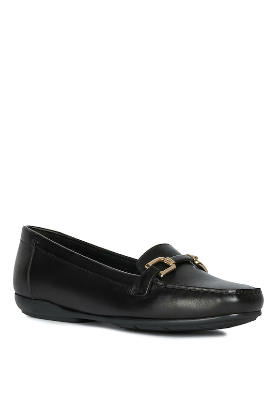 Kožne mokasinke Geox D ANNYTAH MOC A D84BMA.00043.ANNYTAH crna SS21