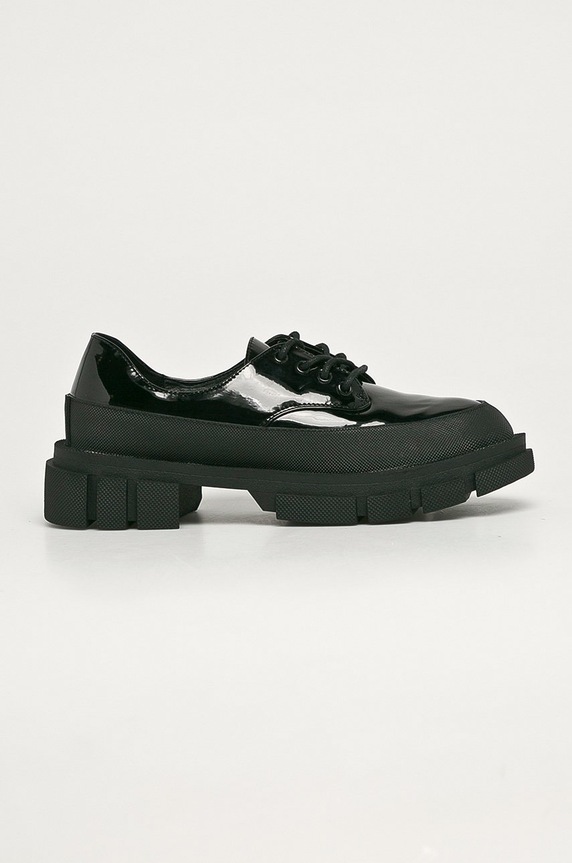 Truffle Collection - Buty platforma czarny FOOF4