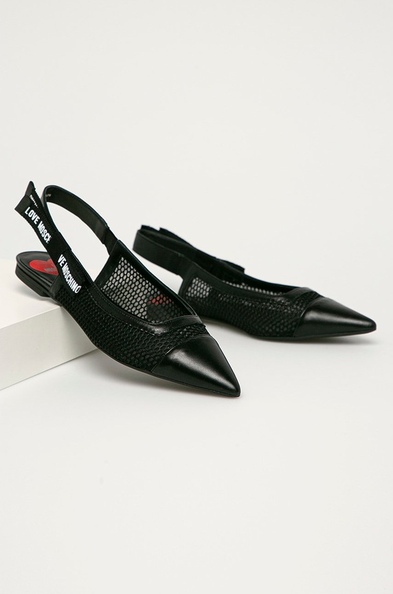 Love Moschino - Baleriny JA11011G1CITV000 czarny SS21