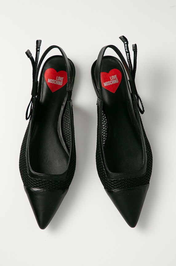 Love Moschino - Baleriny JA11011G1CITV000 czarny