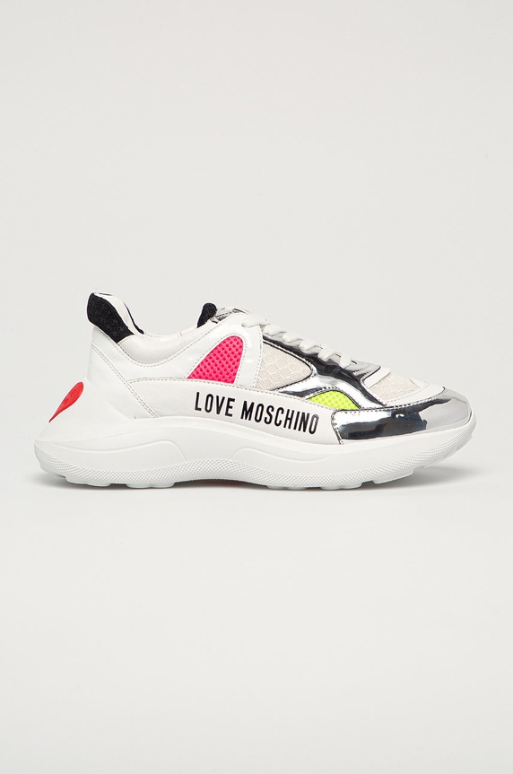 Love Moschino - Buty tekstylny biały JA15306G1CIV410A