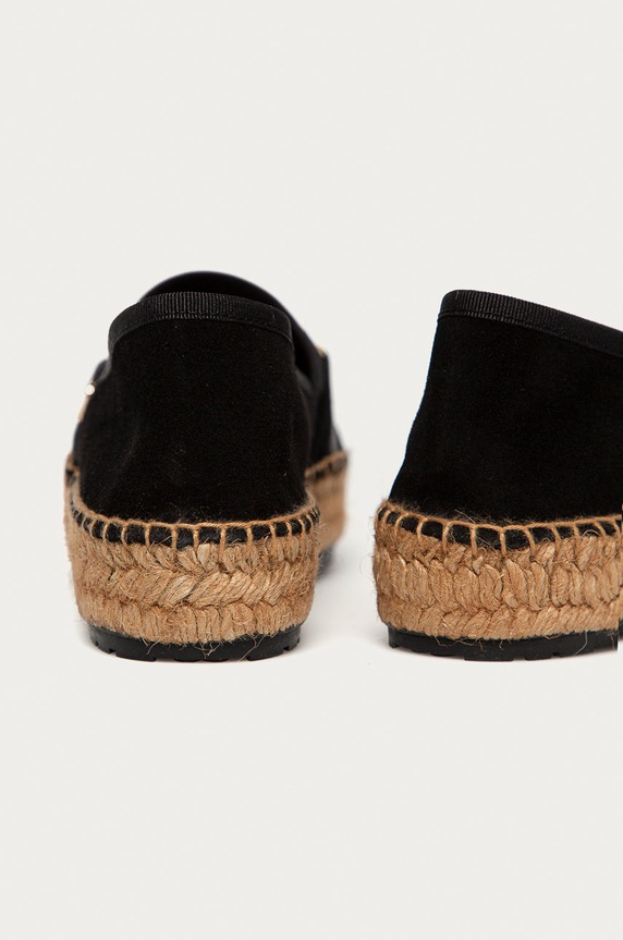 Obuwie Love Moschino - Espadryle zamszowe JA10383G0CJG0000 czarny