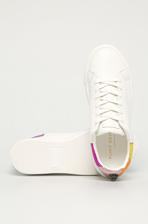 Kurt Geiger London - Buty skórzane Laney Eagle biały LANEY.EAGLE.69