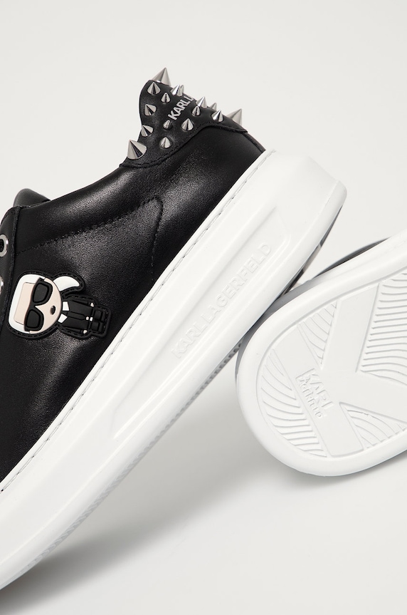 Karl Lagerfeld Buty skórzane KL62529.000 czarny KL62529.000