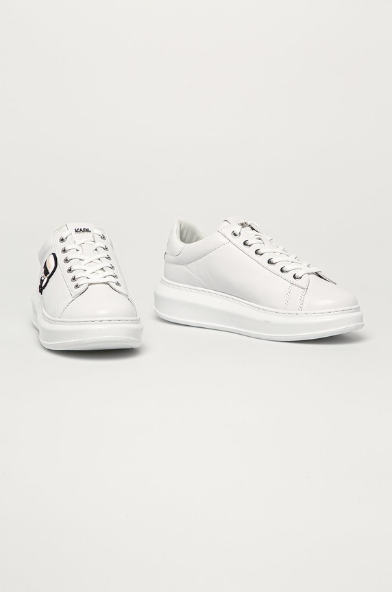 Karl Lagerfeld - Buty skórzane KL62530.01W KL62530.01W biały SS21