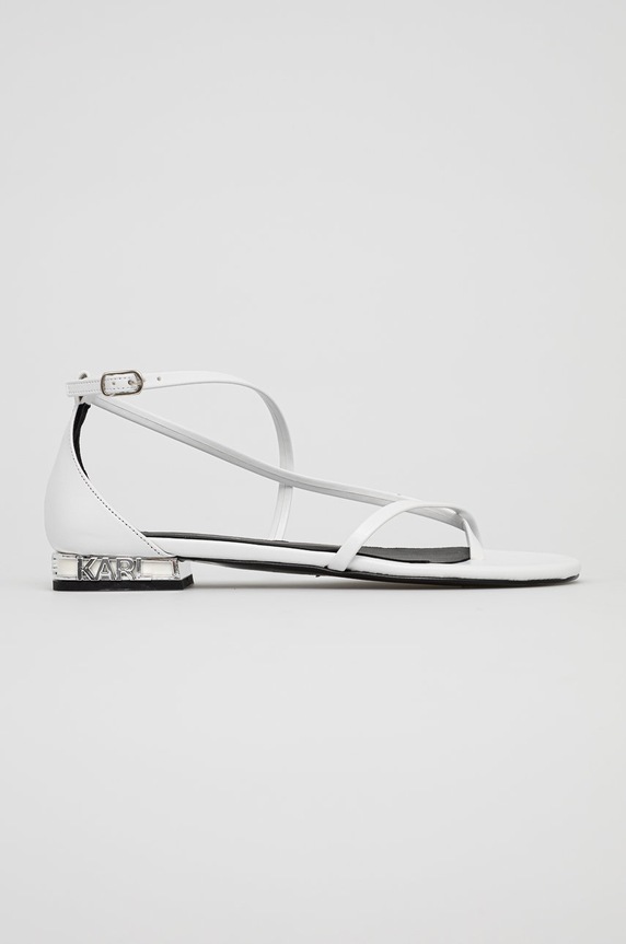 Karl Lagerfeld Sandały KL80529.011 imitacja skóry licowej biały KL80529.011