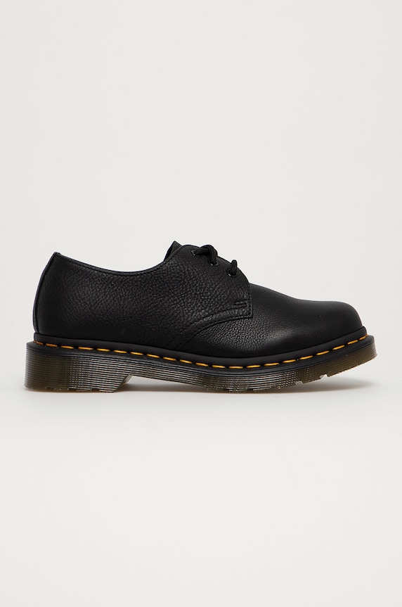 Dr. Martens félcipő 1461 nappa bőr fekete DM24256001