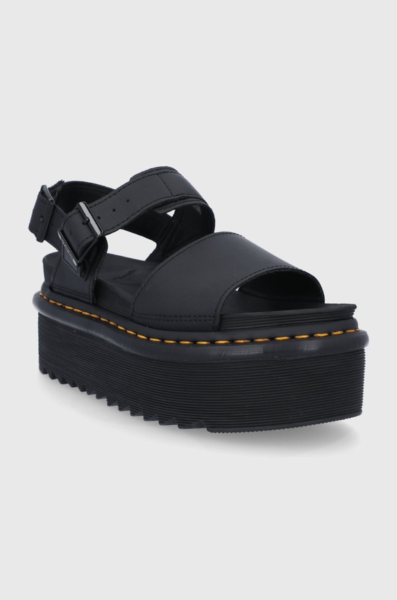 Dr. Martens sandale de piele Voss Quad DM26725001 negru SS22