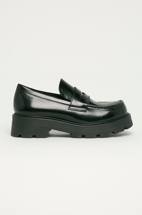 Vagabond Shoemakers - Mokasyny skórzane Cosmo 2.0 skóra lakierowana czarny 5049.504.20