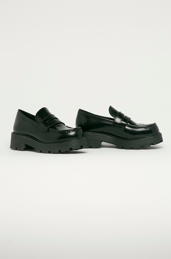 Vagabond Shoemakers - Mokasyny skórzane Cosmo 2.0 5049.504.20 czarny AW22