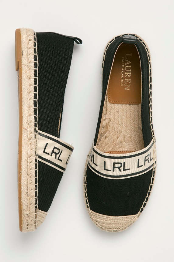 Lauren Ralph Lauren - Espadrile 802824652002 crna