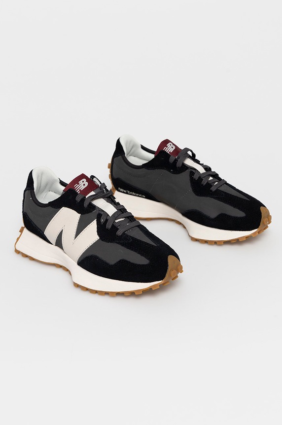 Semišové topánky New Balance WS327KC čierna SS26
