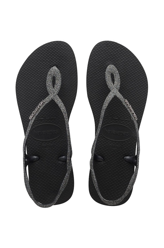 Σανδάλια Havaianas LUNA PREMIUM II φλατ μαύρο H4146130.4057P