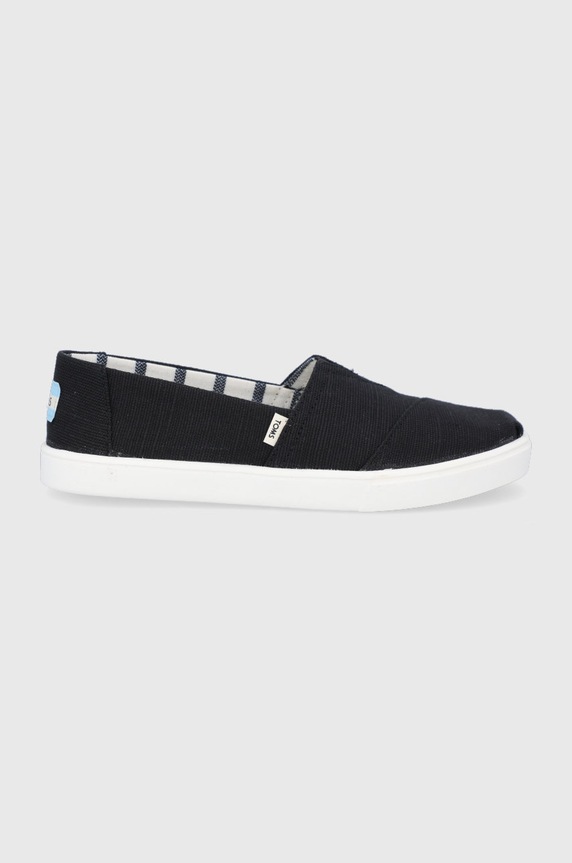 Toms espadrilles textil fekete 10013515