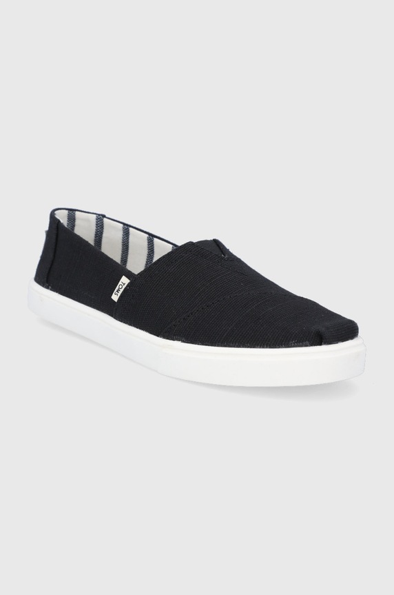 Toms espadrilles 10013515 fekete SS22