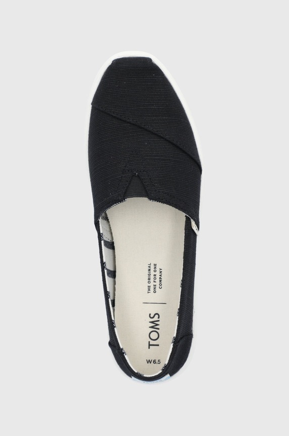 Toms espadrilles fekete 10013515