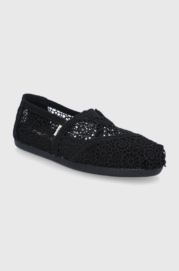 Toms Espadryle Moroccan Crochet Alpargata 10016254 czarny SS25