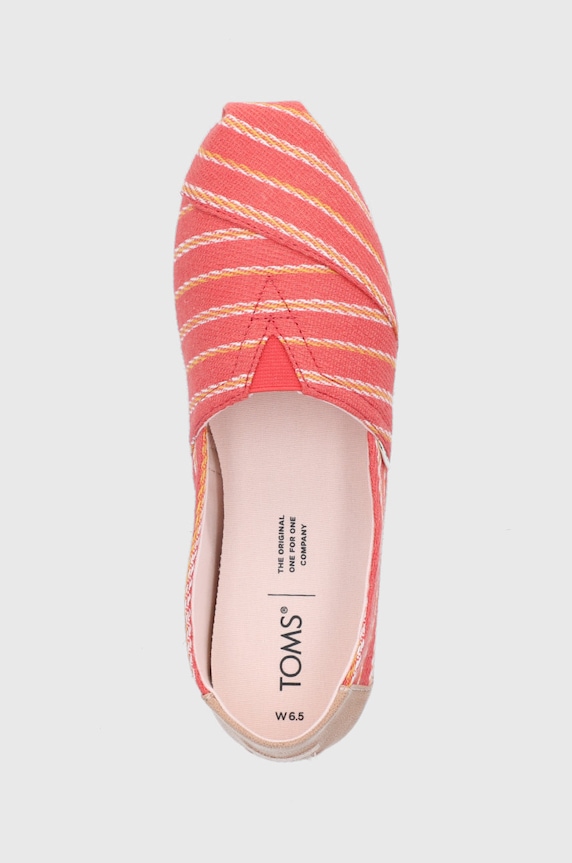 Toms Espadryle Alpargata czerwony 10016235