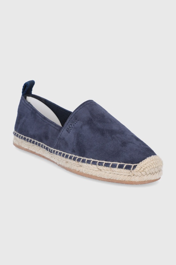 BOSS Espadryle zamszowe 50454943.401 50454943.401 granatowy SS21