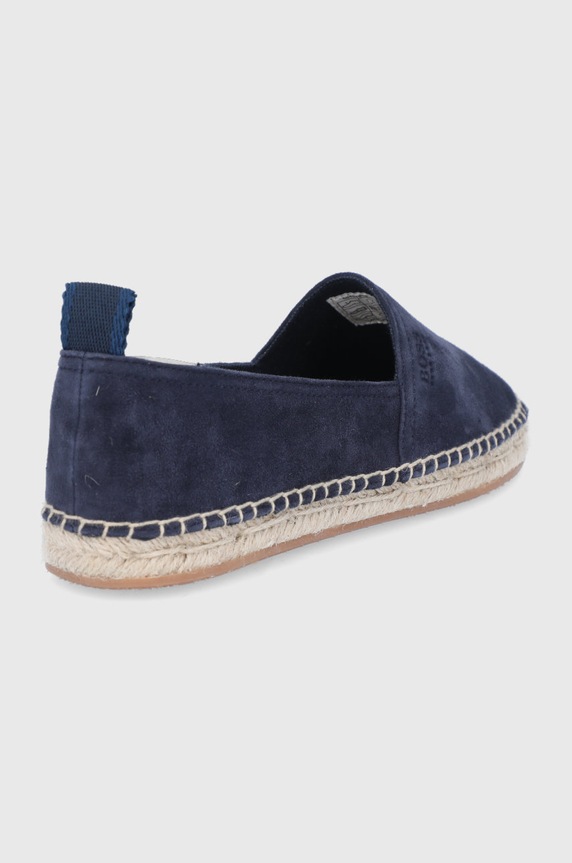 Obuwie BOSS Espadryle zamszowe 50454943.401 50454943.401 granatowy