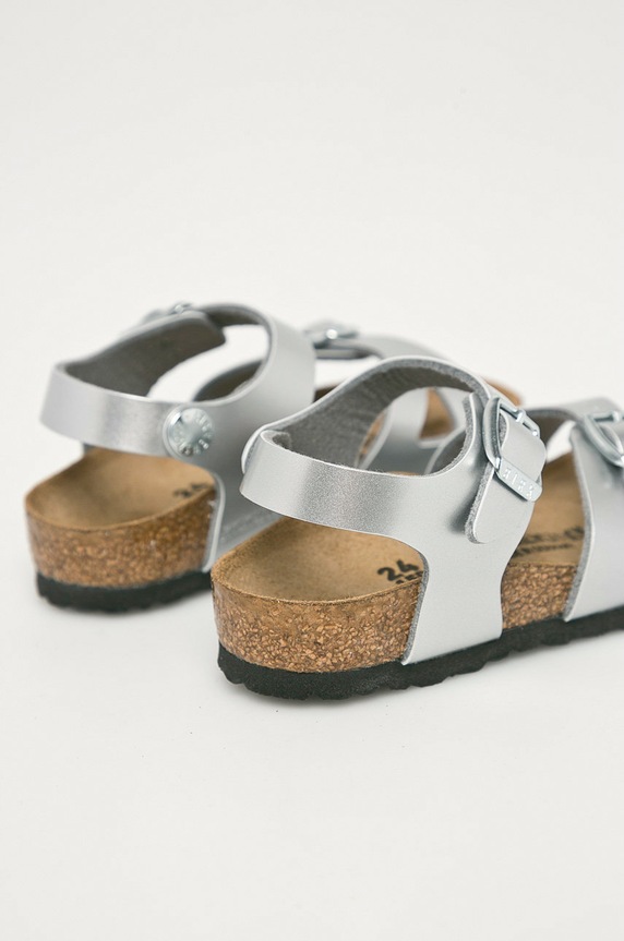 Dziewczynka Birkenstock - Sandały dziecięce Rio 1019201 srebrny