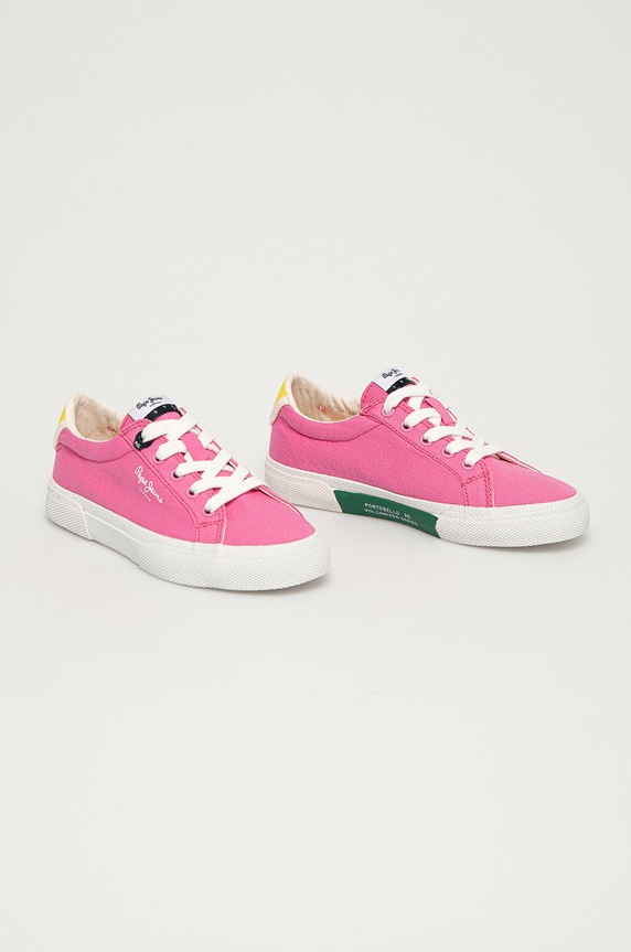 Dětské boty Pepe Jeans PGS30482 fialová SS21