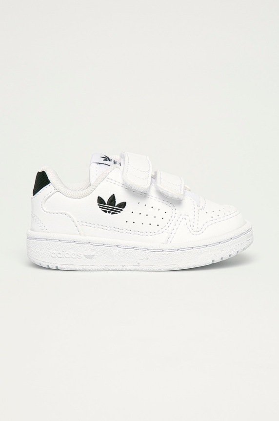 adidas Originals - Buty dziecięce NY 90 CF FY9848 imitacja skóry licowej biały FY9848