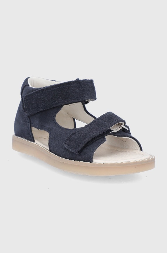 Mrugała Sandały zamszowe dziecięce HUGO.1106.1.19.25.K granatowy SS21