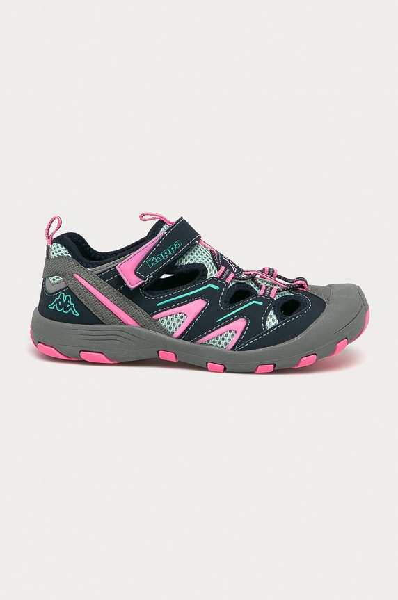 Kappa - Buty dziecięce Reminder imitacja skóry licowej szary 260682T
