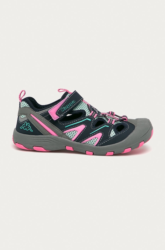 Kappa - Buty dziecięce Reminder imitacja skóry licowej szary 260682T