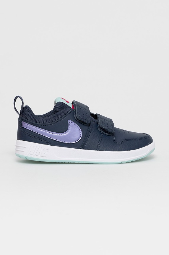 Nike Kids Buty dziecięce imitacja skóry licowej granatowy AR4161