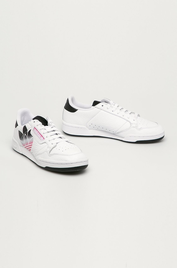 adidas Originals - Buty skórzane Continental 80 FY5830 FY5830 biały SS21