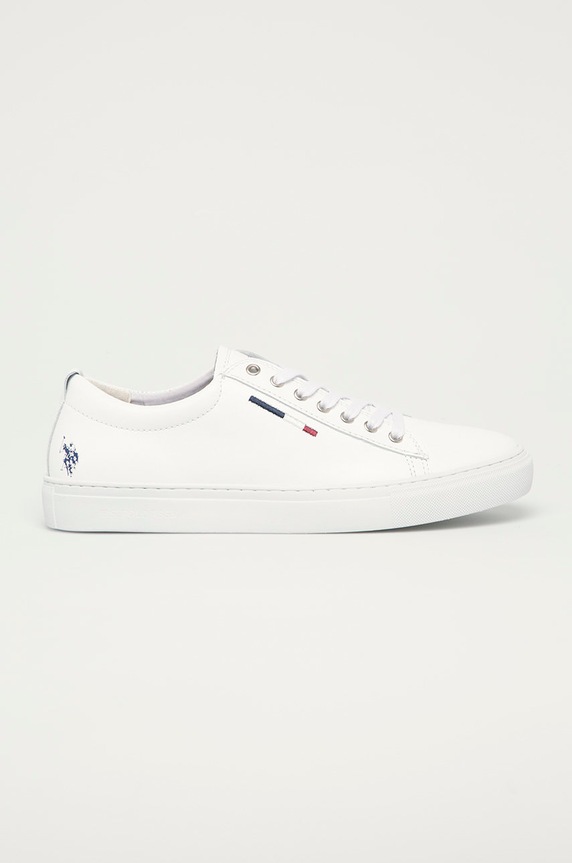 U.S. Polo Assn. - Buty skórzane biały BEKER4158S1.L1