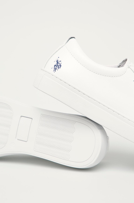U.S. Polo Assn. - Buty skórzane BEKER4158S1.L1 biały