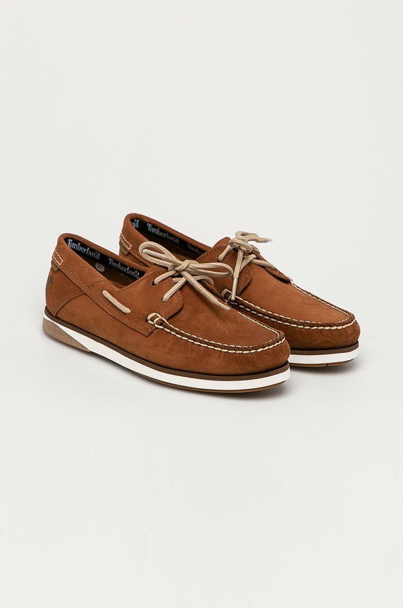 Timberland mocassini in pelle Atlantis Break TB0A41616321 marrone SS21