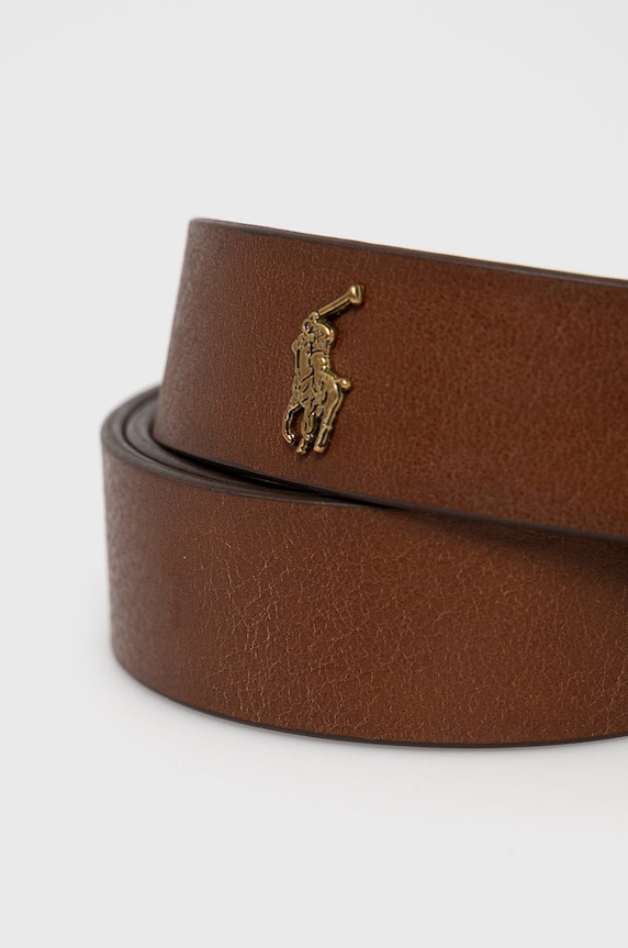 Polo Ralph Lauren Pasek skórzany 405826042002 405826042002 brązowy SS21