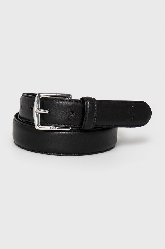 Polo Ralph Lauren Pasek skórzany 405828968001 czarny 405828968001
