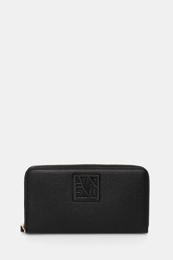 Armani Exchange - Portfel 948486.0A874 imitacja skóry licowej czarny 948486.0A874