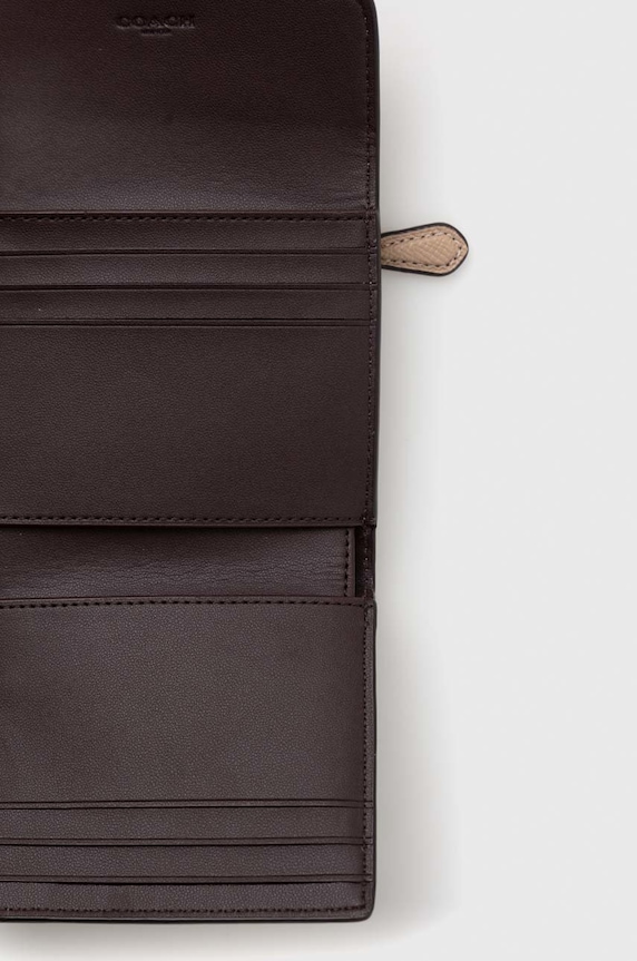 Akcesoria Coach portfel Wyn Small Wallet C2328 beżowy