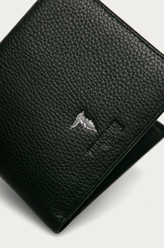 Trussardi Jeans - Portfel skórzany 71W00006.2P000185 czarny AA00
