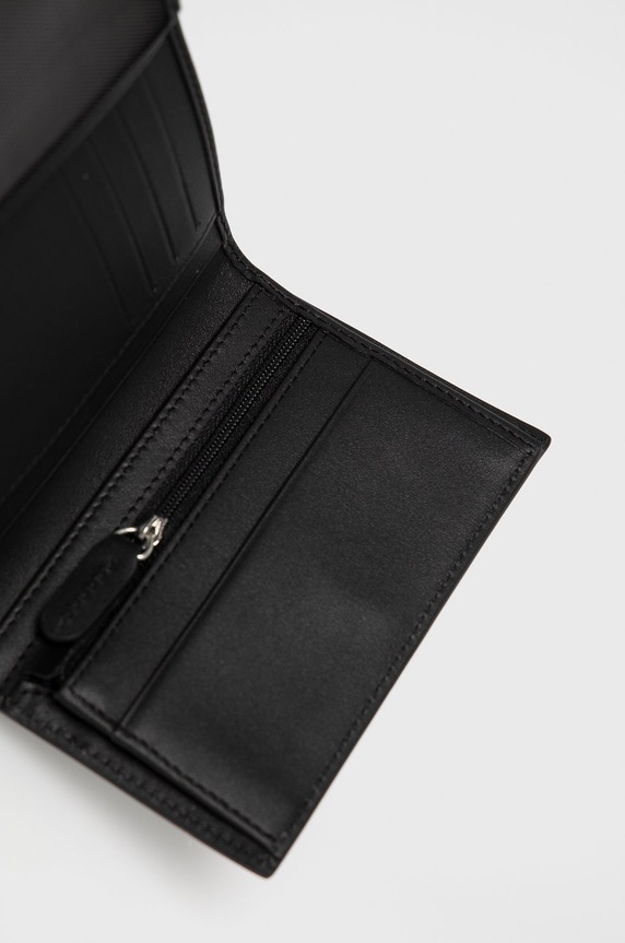 Δερμάτινο πορτοφόλι Lacoste NH2368FG μαύρο