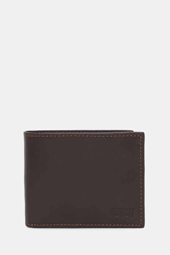 Levi's - Bőr pénztárca sima barna 37541.0282