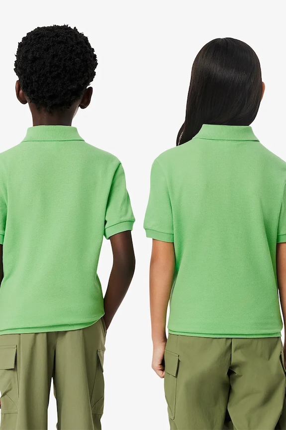 Παιδικά βαμβακερά μπλουζάκια πόλο Lacoste PJ2909